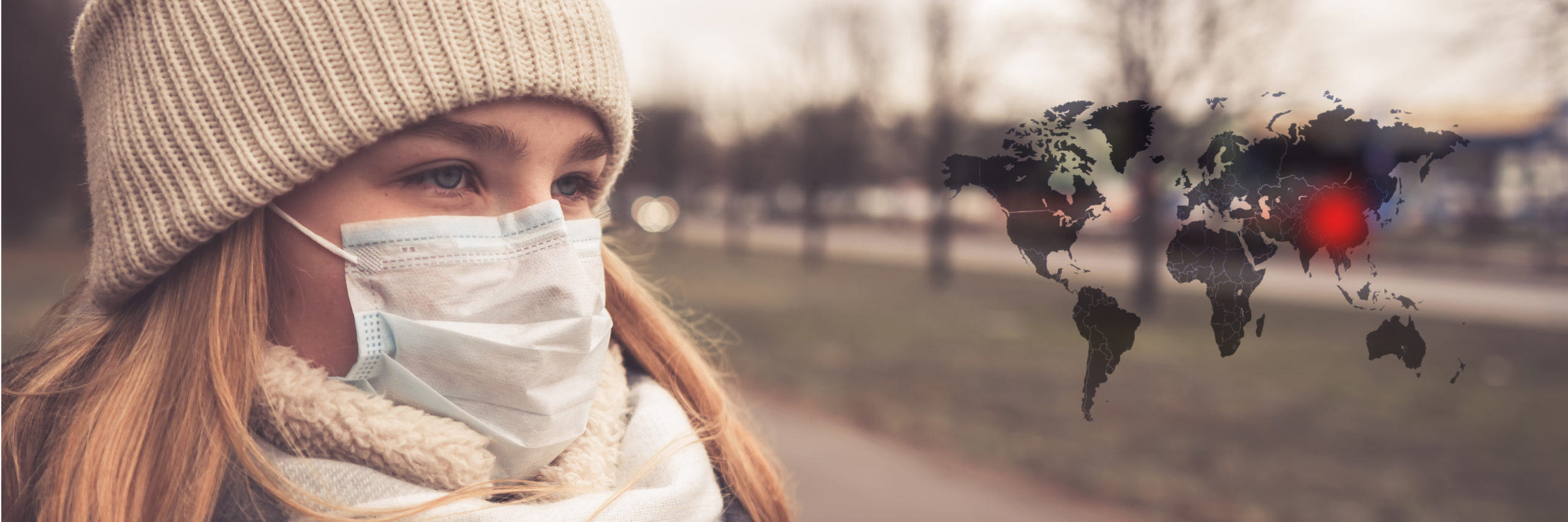 girl wearing mask during COVID-19 pandemic