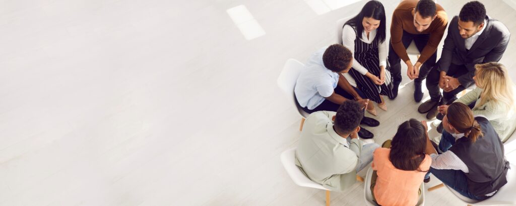 A group treatment exercise through our Inpatient Mental Health Treatment in Ohio.